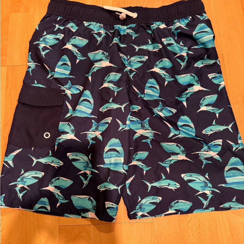 Shark Print Swim Shorts